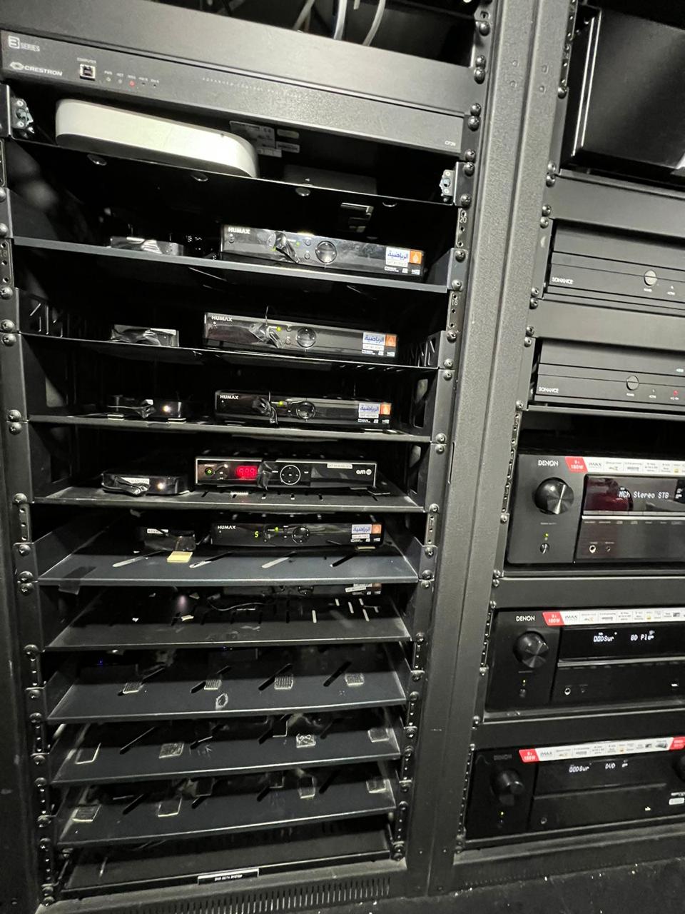 Yacht Crestron control rack