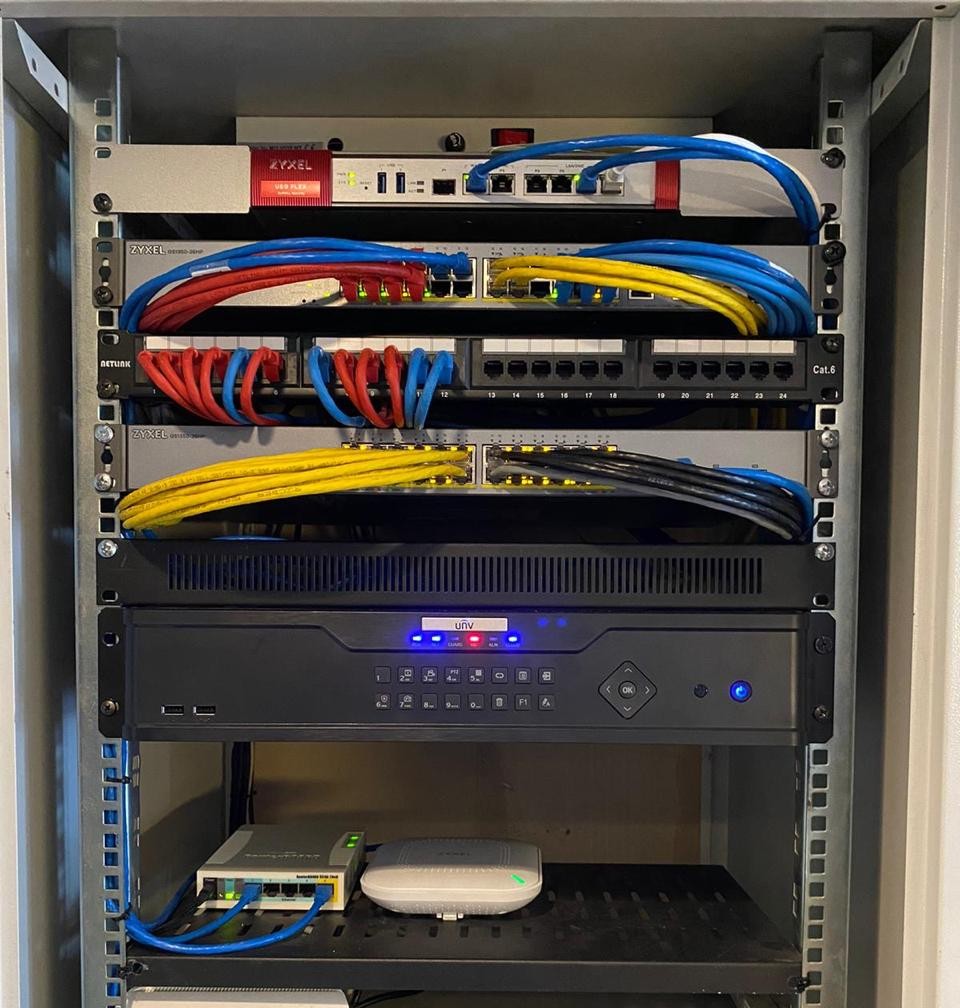 Structured network cabinet