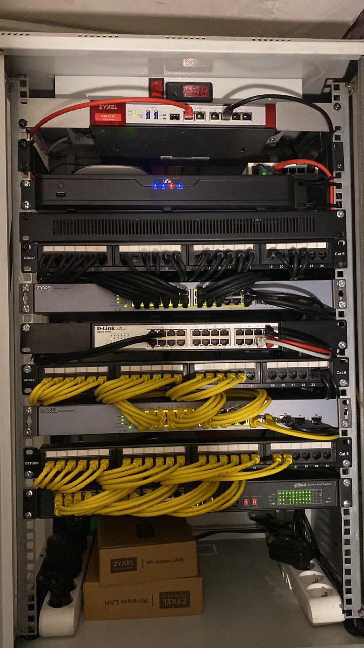 Structured cabling cabinet