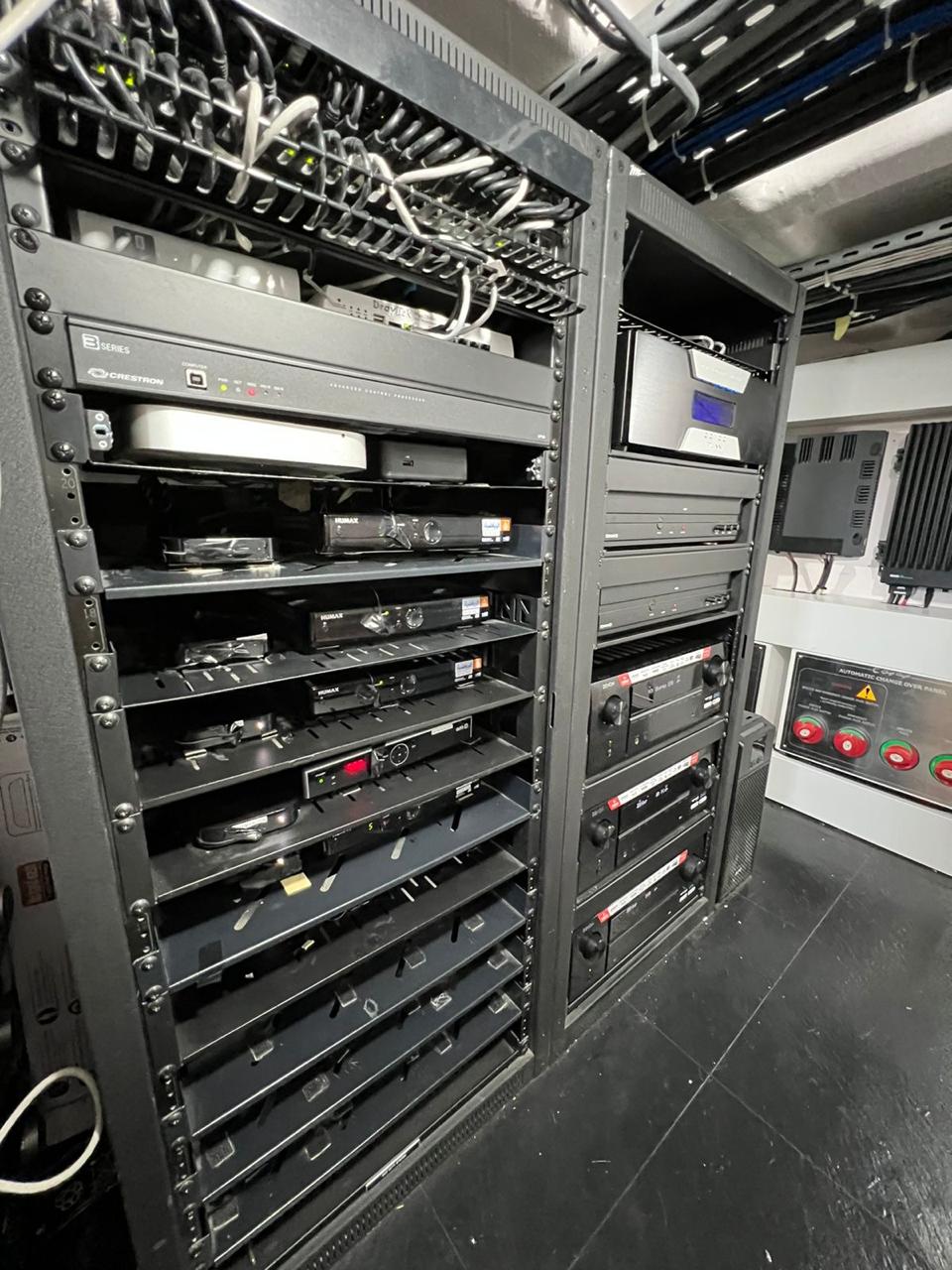 Yacht Crestron control rack