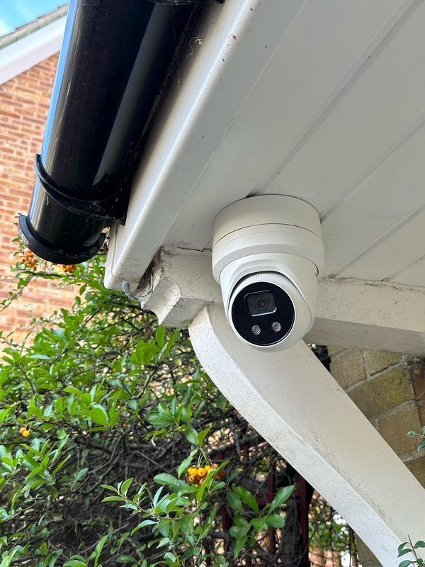 CCTV turret camera installation