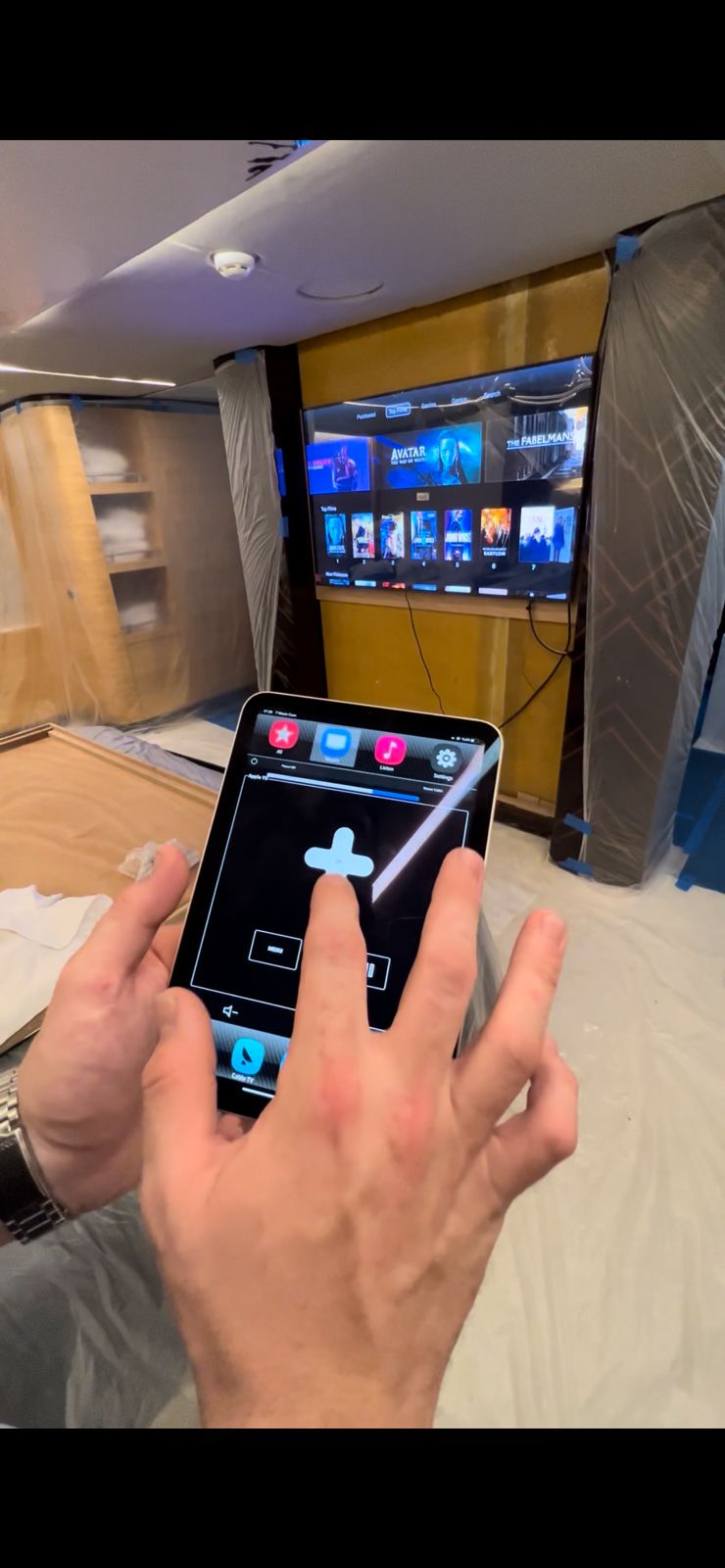 Yacht TV system commissioning
